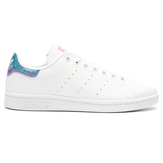 adidas Originals Stan Smith J Shoes – Cloud White/Silver Metallic/Ecru Tint
