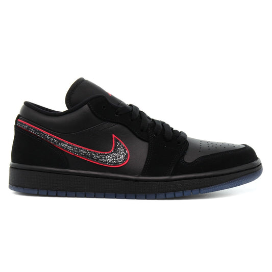 Jordan Air Jordan 1 Low SE Shoes – Black/Black-Red Orbit