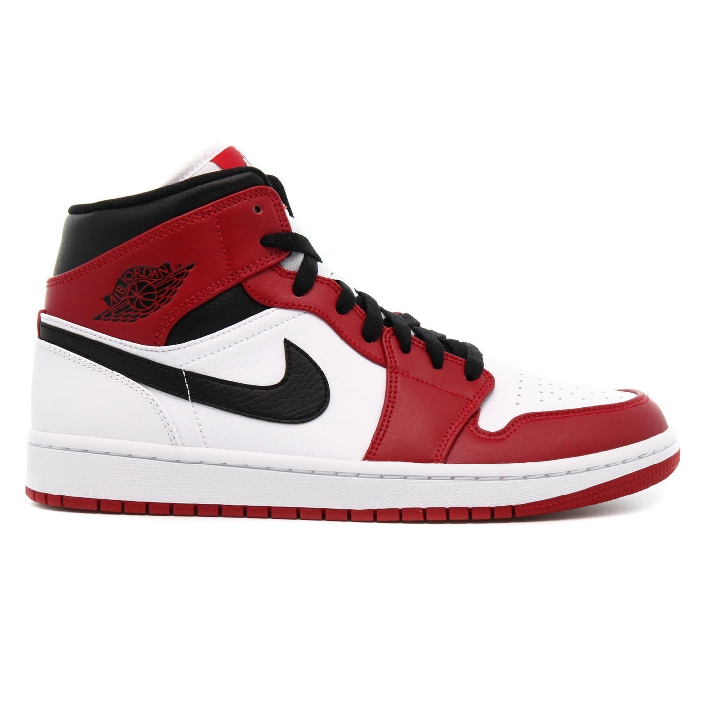 Jordan Air Jordan 1 Mid Shoes – Black/Gym Red-White