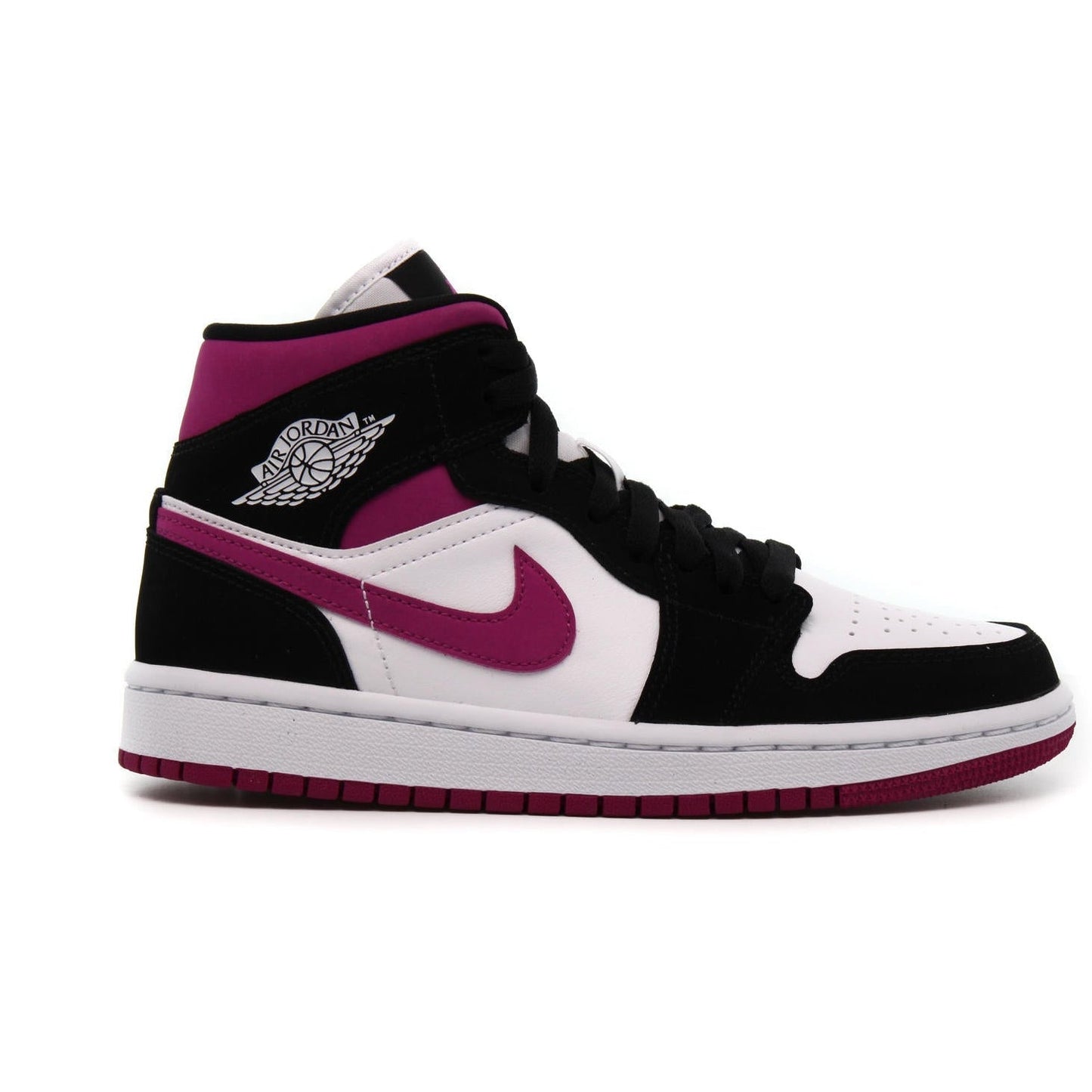 Jordan Air Jordan 1 Mid Women's Shoes – Black/Cactus Flower-White