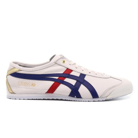 Onitsuka Tiger Mexico 66 Shoes – White/Dark Blue/Red/Metallic Gold